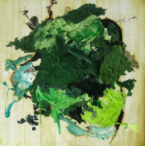Nr. 1716, 60 x 60 cm, Acryl, Öl auf Holz, 2014 - 2016