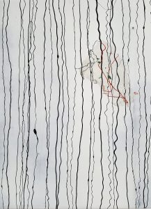 Nr. 219, 2019, Acrylcollage auf Leinwand, 80 x 60 cm